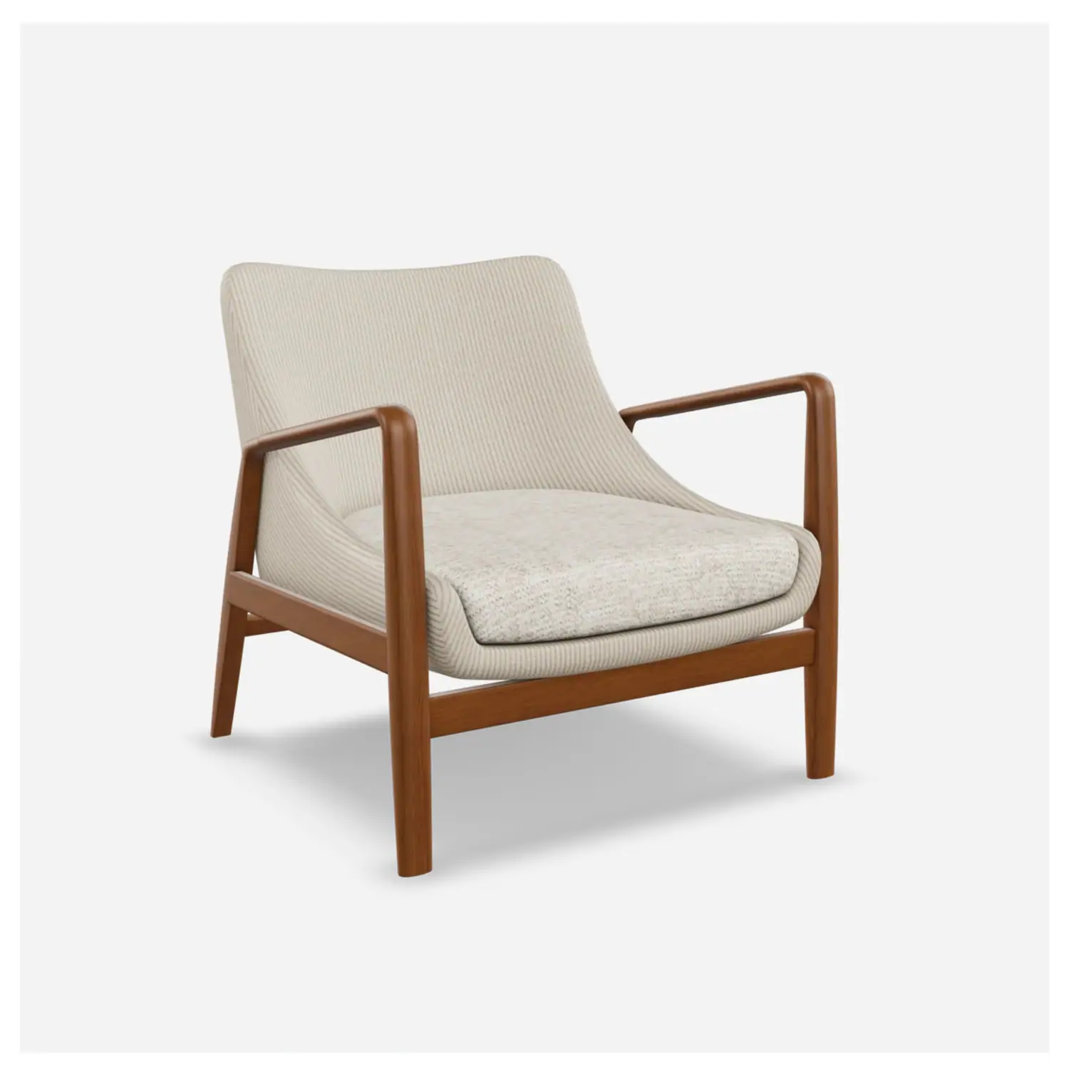 Lounge chair, white studio