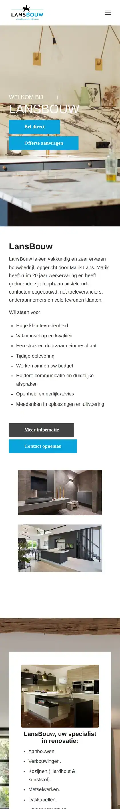 Bouwen Met Lans on a phone
