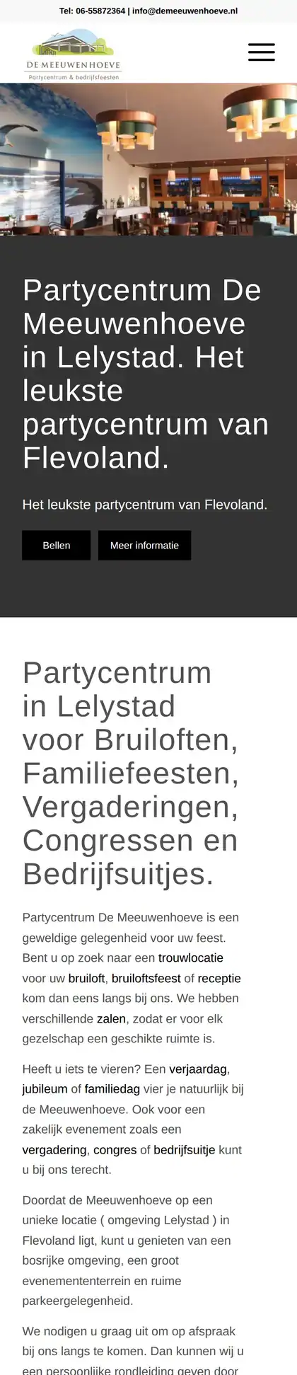 De Meeuwenhoeve on a phone