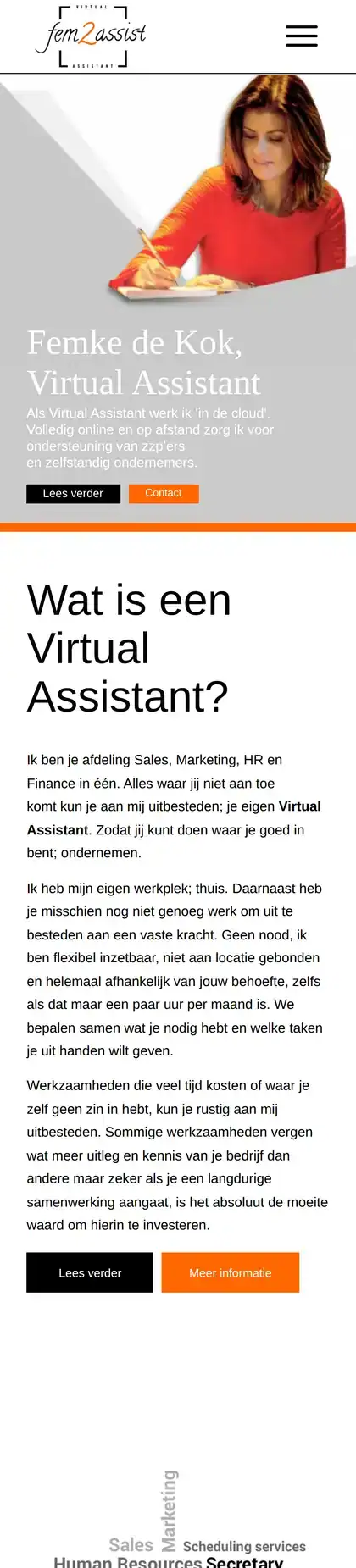Fem2Assist on a phone