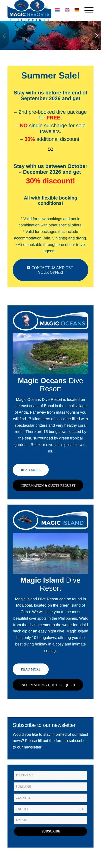 Magic Resorts on a phone