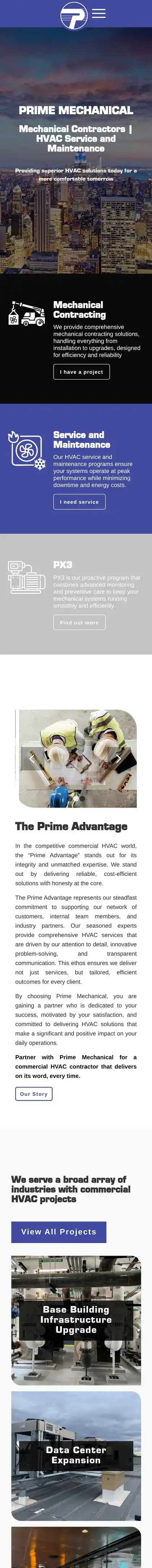 Prime Mechanical on a phone